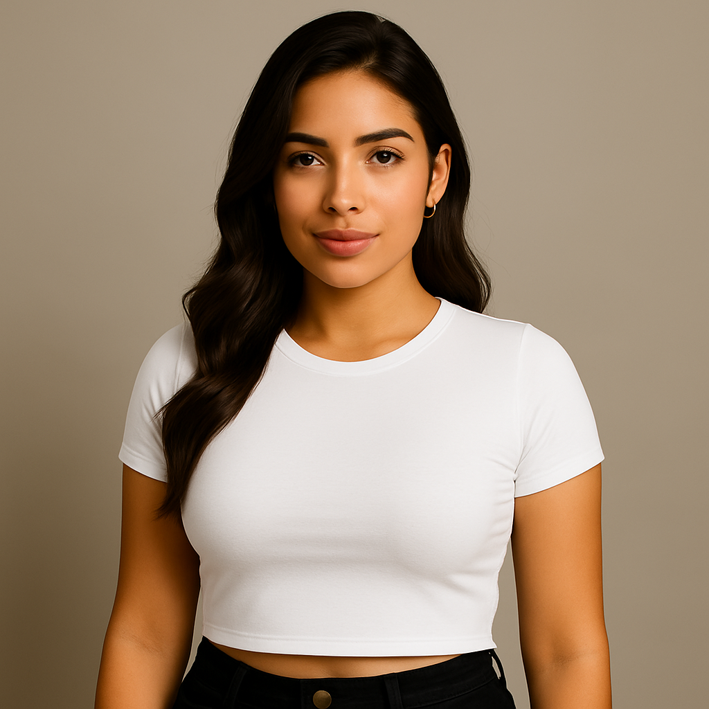 INDIVIDUAL Women's Slim Fit Crop Tee – Short Sleeve (20 COLORS)