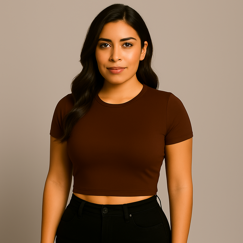 INDIVIDUAL Women's Slim Fit Crop Tee – Short Sleeve (20 COLORS)