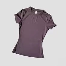 INDIVIDUAL Women's Full Length Fitted Top Short Sleeve Shirts – (16 COLORS)