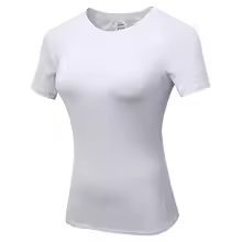 INDIVIDUAL Women's Full Length Fitted Top Short Sleeve Shirts – (16 COLORS)