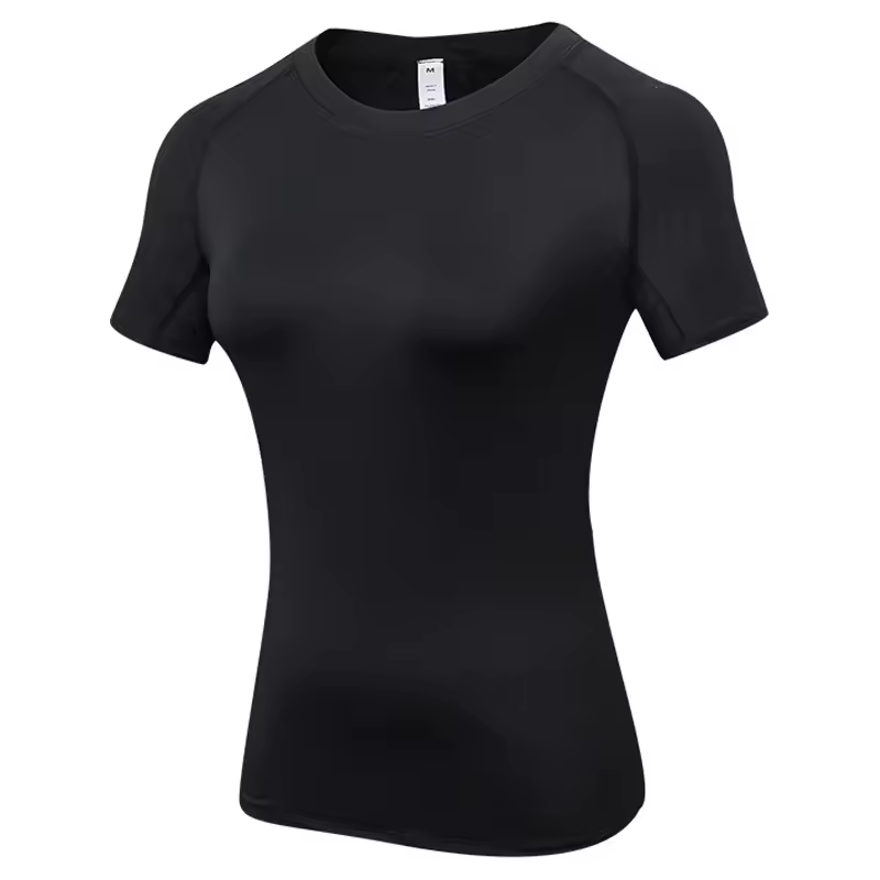 INDIVIDUAL Women's Full Length Fitted Top Short Sleeve Shirts – (16 COLORS)
