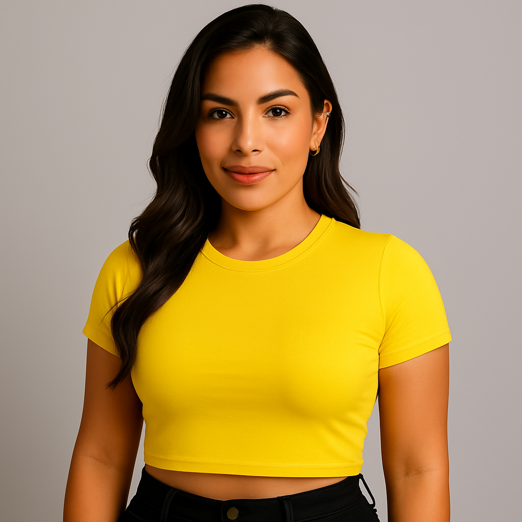 INDIVIDUAL Women's Slim Fit Crop Tee – Short Sleeve (20 COLORS)